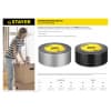 Армированная лента STAYER 48 мм х 10 м, черная, на тканевой основе 12086-50-10
