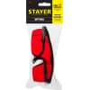 STAYER OPTIMA Красные, очки защитные открытого типа, регулируемые по длине дужки. 2-110457_z01