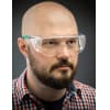 Защитные прозрачные очки KRAFTOOL ULTRA линза увеличенного размера устойчивая к царапинам и запотеванию, открытого типа 110461