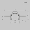 Шинопровод Maytoni Busbar trunkings Exility TRXM034-422B