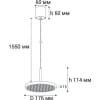 Подвесной светильник Italline IT08-8022 white 3000K