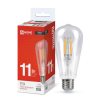 Лампа светодиодная IN HOME LED-ST64-deco 11Вт 230В Е27 4000К 1270Лм прозрачная 4690612050836