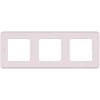 Рамка декоративная универсальная Legrand Inspiria, 3 поста, для горизонтальной или вертикальной установки, цвет "Розовый" 673954