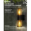 Светильник уличный настенный двусторонний IN HOME НБУ SMOKY-2хA60-BL алюминиевый черный IP54 4690612052908