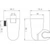 Подключение  для душевого шланга Lemark встраиваемое(LM8084С)