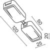 Прямой коннектор питания Maytoni Magnetic track system Radity TRA084C-W-12