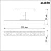 Трековый светильник для низковольного шинопровода IP20 LED 4000K 12W 48V FLUM 358610 SHINO NT21 000 черный   NOVOTECH FLUM 358610