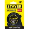STAYER АutoLock 10м / 25мм рулетка с автостопом 2-34126-10-25