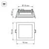 Встраиваемый светильник Arlight LT-S96x96WH 6W 6000K IP40 014935