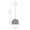 Подвесной светильник Terra VL2151P01 Vele Luce