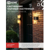 Светильник уличный настенный двусторонний IN HOME НБУ AMBER-2хA60-BL алюминиевый черный IP54 4690612052885