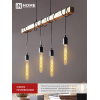 Лампа светодиодная IN HOME LED-T30-deco gold 9Вт 230В Е27 3000К 1040Лм 225мм золотистая 4690612050874