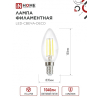 Лампа светодиодная IN HOME LED-СВЕЧА-deco 4PACK 9Вт 230В Е14 3000К 1040Лм (4шт./упак) прозрачная 4690612052540