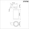 Трехфазный трековый cветильник IP20 GU10 50W 220V MAIS 370768 PORT NT21 000 золото   NOVOTECH MAIS 370768
