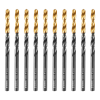 Сверло по металлу, 4 мм, HSS-Tin, Golden Tip, 10 шт. Denzel 717209