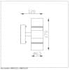 Уличный настенный светодиодный светильник Lucide Arne-Led 14867/11/12