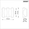Ландшафтный настенный светильник IP54 LED 4000K 6W 85-265V CALLE 358567 STREET NT21 000 темно-серый   NOVOTECH CALLE 358567