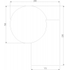 Настенный светильник уличный Elektrostandard Gravity 35166/U черный
