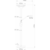 Торшер светодиодный с лампой для чтения Arte Lamp Duetto A4329PN-2PB