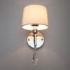 Бра Eurosvet Madera 10093/1 хром/прозрачный хрусталь Strotskis