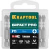 Ударные биты KRAFTOOL профессиональные Impact Pro, 50 мм, 10шт., PZ3, 26193-3-50-S10