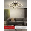 Светильник светодиодный IN HOME ELEGANT ARIS-B 60Вт 230В 3000-6500K 4700Лм 450х450х75мм c пультом ДУ черный 4690612043357
