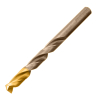 Набор сверл по металлу, 1-10 мм, Р6М5К8-TiN, Golden Tip, 10 шт Denzel 723005