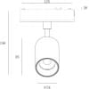 Трековый светильник SL-SWG-SLIM-SPWH-15-CCT