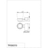 Подстаканник одинарный RUSH Thira (TR36310)