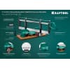 Стусло прецизионное поворотно-наклонное KRAFTOOL, 600 мм, Alligator 3D 15451-600