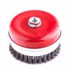 Щетка для УШМ Heavy Duty, 125 мм, М14, чашка, крученая проволока 0,5 мм Matrix 74674