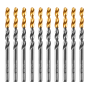 Сверло по металлу, 4,5 мм, HSS-Tin, Golden Tip, 10 шт. Denzel 717211