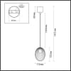 Подвесной светильник Odeon Light Mussels 5039/1A