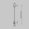 Подвес тросовый Maytoni Accessories for tracks Flarity TRA157SW-B1-B