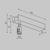 Основание потолочное Maytoni Accessories for tracks Flarity TRA156C-BB1-B