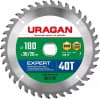 URAGAN Expert 180х30/20мм 40Т, диск пильный по дереву 36802-180-30-40_z01