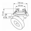 Встраиваемый светильник Arlight GD-MONA-BUILT-R100 12W 4000K IP40 025449