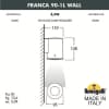 Светильник уличный настенный FUMAGALLI FRANCA 90-1L WALL 3A7.002.000.WXU1L