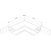 Коннектор угловой Elektrostandard Slim Magnetic 85091/11