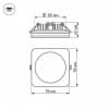 Встраиваемый светильник Arlight LTD-96x96SOL 10W 3000K IP44 017635