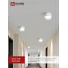 Светильник потолочный IN HOME НПБ DECO-GX53-GS-WH под лампу GX53 82х43мм белый 4690612046365