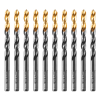 Сверло по металлу, 6,5 мм, HSS-Tin, Golden Tip, 10 шт. Denzel 717216