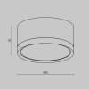 Накладной потолочный светильник Hoop GX53 1x15Вт Maytoni Technical C086CL-GX53-SRD-WS