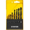 STAYER "M-type" 8 шт., 3-4-5-6-7-8-9-10, набор спиральных сверл по дереву 2942-H8_z02