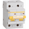 Автоматический выключатель IEK ВА 47-100 2Р 16А 10 кА х-ка С MVA40-2-016-C