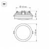 Встраиваемый светильник Arlight LTD-85SOL 5W 6000K IP44 018042