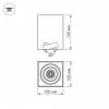 Накладной светильник Arlight SP-CUBUS-S100x100WH-11W White 40deg 11W 5000K 023079
