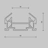 Профиль Maytoni Accessories for tracks Unity TRA001MP-112S