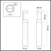 Наземный светильник Odeon Light Tion 6657/10GL