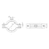 Хомут ЗУБР трубный с гайкой 90 шт., 83-95 мм, оцинкованный, 3", 37850-83-95-90